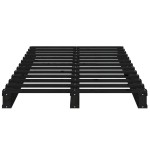 vidaXL Pat din paleți Single Small negru 75x190 cm lemn masiv pin vidaXL Pat din paleți Single Small negru 75x190 cm lemn masiv pin