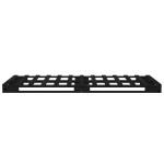 vidaXL Pat din paleți Single Small negru 75x190 cm lemn masiv pin vidaXL Pat din paleți Single Small negru 75x190 cm lemn masiv pin