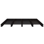 vidaXL Pat din paleți Small Double negru 120x190 cm lemn masiv pin vidaXL Pat din paleți Small Double negru 120x190 cm lemn masiv pin