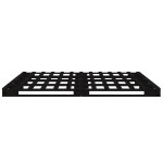vidaXL Pat din paleți Small Double negru 120x190 cm lemn masiv pin vidaXL Pat din paleți Small Double negru 120x190 cm lemn masiv pin