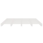 vidaXL Pat din paleți Double, alb, 135x190 cm, lemn masiv de pin vidaXL Pat din paleți Double, alb, 135x190 cm, lemn masiv de pin