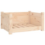 vidaXL Pat pentru câini, 55,5x45,5x28 cm, lemn masiv de pin