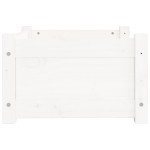 vidaXL Pat pentru câini, alb, 55,5x45,5x28 cm, lemn masiv de pin vidaXL Pat pentru câini, alb, 55,5x45,5x28 cm, lemn masiv de pin