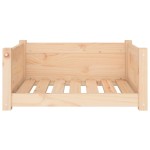 vidaXL Pat pentru câini 65,5x50,5x28 cm Lemn masiv de pin