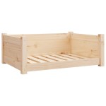 vidaXL Pat pentru câini, 75,5x55,5x28 cm, lemn masiv de pin vidaXL Pat pentru câini, 75,5x55,5x28 cm, lemn masiv de pin