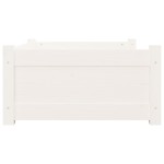 vidaXL Pat pentru câini, alb, 75,5x55,5x28 cm, lemn masiv de pin vidaXL Pat pentru câini, alb, 75,5x55,5x28 cm, lemn masiv de pin