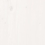 vidaXL Pat pentru câini, alb, 95,5x65,5x28 cm, lemn masiv de pin