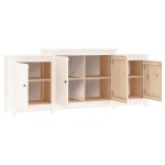 vidaXL Servantă, alb, 164x37x68 cm, lemn masiv de pin