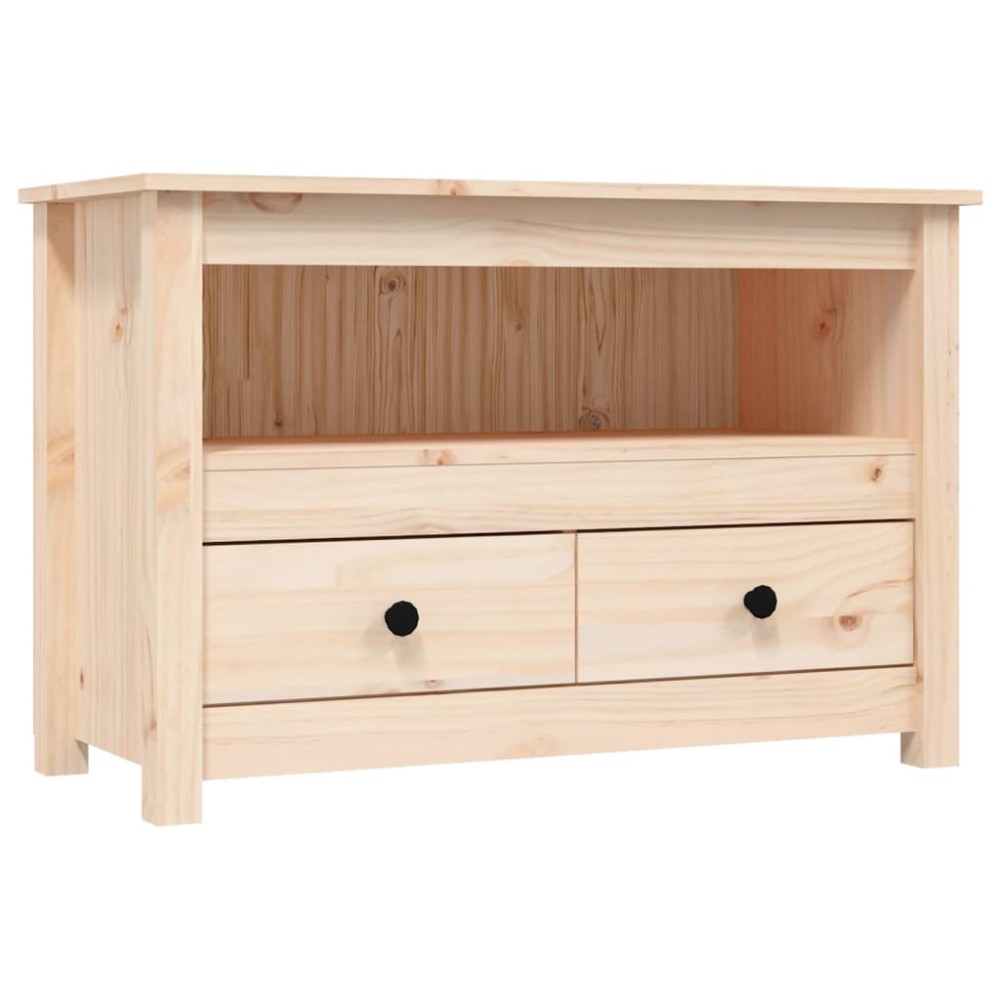 vidaXL Comodă TV, 79x35x52 cm, lemn masiv de pin