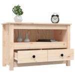 vidaXL Comodă TV, 79x35x52 cm, lemn masiv de pin