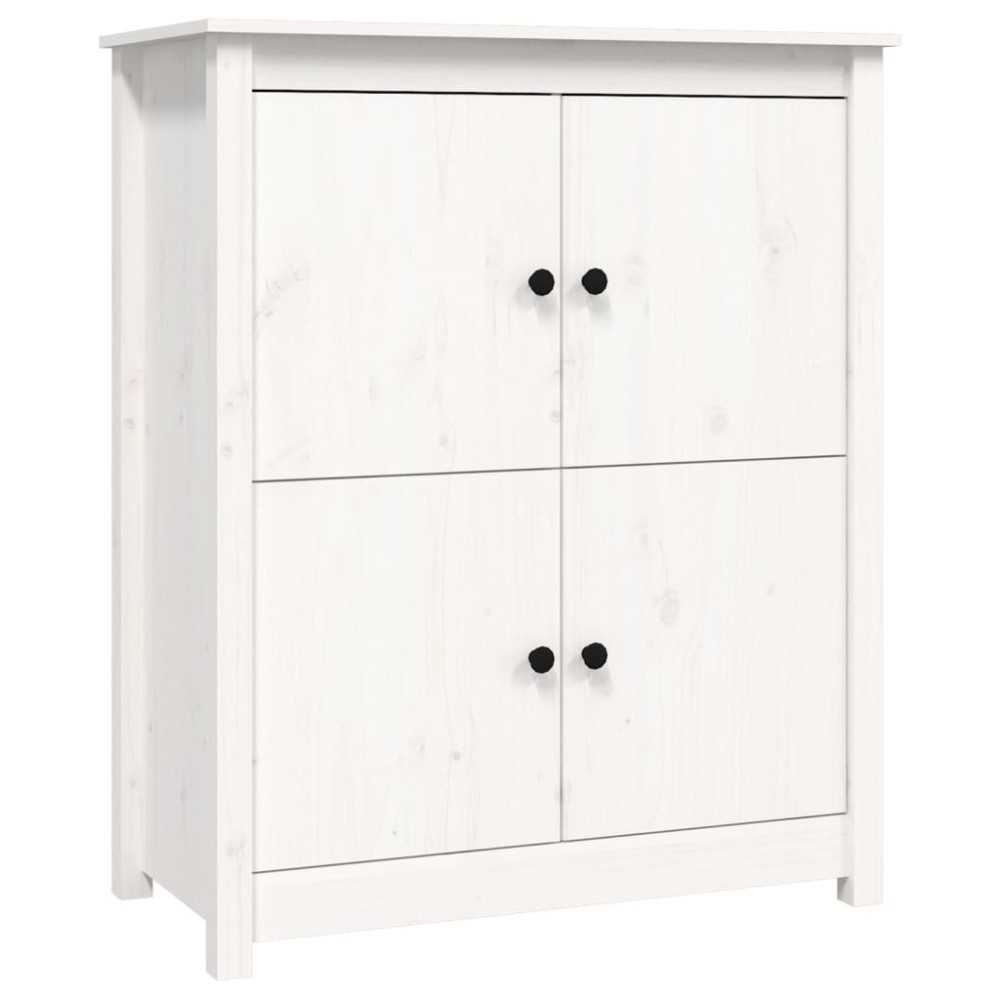 vidaXL Servantă, alb, 83x41,5x100 cm, lemn masiv de pin