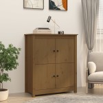 vidaXL Servantă, maro miere, 83x41,5x100 cm, lemn masiv de pin