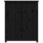 vidaXL Servantă, negru, 83x41,5x100 cm, lemn masiv de pin vidaXL Servantă, negru, 83x41,5x100 cm, lemn masiv de pin