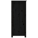vidaXL Servantă, negru, 83x41,5x100 cm, lemn masiv de pin vidaXL Servantă, negru, 83x41,5x100 cm, lemn masiv de pin