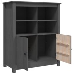 vidaXL Servantă, gri, 83x41,5x100 cm, lemn masiv de pin vidaXL Servantă, gri, 83x41,5x100 cm, lemn masiv de pin