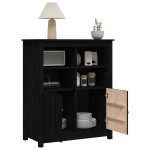 vidaXL Servantă, negru, 83x41,5x100 cm, lemn masiv de pin vidaXL Servantă, negru, 83x41,5x100 cm, lemn masiv de pin