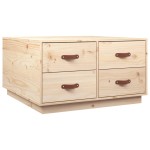 vidaXL Măsuță de cafea, 80x80x45 cm, lemn masiv de pin vidaXL Măsuță de cafea, 80x80x45 cm, lemn masiv de pin
