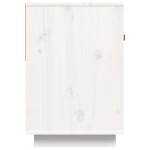 vidaXL Comodă TV, alb, 90x40x60 cm, lemn masiv de pin