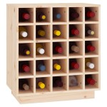 vidaXL Dulap de vinuri, 55,5x34x61 cm, lemn masiv de pin vidaXL Dulap de vinuri, 55,5x34x61 cm, lemn masiv de pin