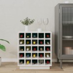 vidaXL Dulap de vinuri, alb, 55,5x34x61 cm, lemn masiv de pin vidaXL Dulap de vinuri, alb, 55,5x34x61 cm, lemn masiv de pin