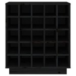 vidaXL Dulap de vinuri, negru, 55,5x34x61 cm, lemn masiv de pin vidaXL Dulap de vinuri, negru, 55,5x34x61 cm, lemn masiv de pin
