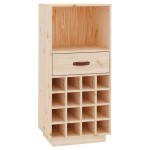 vidaXL Dulap de vinuri, 45x34x100 cm, lemn masiv de pin vidaXL Dulap de vinuri, 45x34x100 cm, lemn masiv de pin