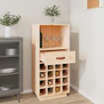 vidaXL Dulap de vinuri, 45x34x100 cm, lemn masiv de pin vidaXL Dulap de vinuri, 45x34x100 cm, lemn masiv de pin