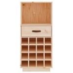 vidaXL Dulap de vinuri, 45x34x100 cm, lemn masiv de pin vidaXL Dulap de vinuri, 45x34x100 cm, lemn masiv de pin