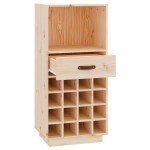 vidaXL Dulap de vinuri, 45x34x100 cm, lemn masiv de pin vidaXL Dulap de vinuri, 45x34x100 cm, lemn masiv de pin