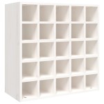 vidaXL Dulap de vinuri, alb, 56x25x56 cm, lemn masiv de pin vidaXL Dulap de vinuri, alb, 56x25x56 cm, lemn masiv de pin