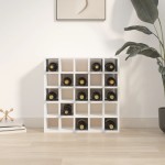 vidaXL Dulap de vinuri, alb, 56x25x56 cm, lemn masiv de pin vidaXL Dulap de vinuri, alb, 56x25x56 cm, lemn masiv de pin
