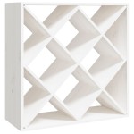 vidaXL Dulap de vinuri, alb, 62x25x62 cm, lemn masiv de pin vidaXL Dulap de vinuri, alb, 62x25x62 cm, lemn masiv de pin