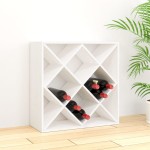 vidaXL Dulap de vinuri, alb, 62x25x62 cm, lemn masiv de pin vidaXL Dulap de vinuri, alb, 62x25x62 cm, lemn masiv de pin