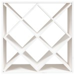 vidaXL Dulap de vinuri, alb, 62x25x62 cm, lemn masiv de pin vidaXL Dulap de vinuri, alb, 62x25x62 cm, lemn masiv de pin