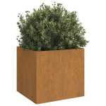 vidaXL Jardinieră, 49x47x46 cm, oțel corten vidaXL Jardinieră, 49x47x46 cm, oțel corten