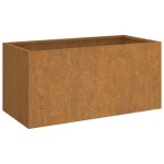 vidaXL Jardinieră, 62x30x29 cm, oțel corten vidaXL Jardinieră, 62x30x29 cm, oțel corten