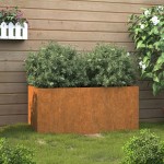 vidaXL Jardinieră, 62x30x29 cm, oțel corten vidaXL Jardinieră, 62x30x29 cm, oțel corten