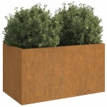 vidaXL Jardinieră, 62x30x29 cm, oțel corten vidaXL Jardinieră, 62x30x29 cm, oțel corten