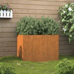 vidaXL Jardinieră, 62x47x46 cm, oțel corten vidaXL Jardinieră, 62x47x46 cm, oțel corten