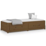 vidaXL Pat de zi Single, maro miere, 90x190 cm, lemn masiv de pin vidaXL Pat de zi Single, maro miere, 90x190 cm, lemn masiv de pin