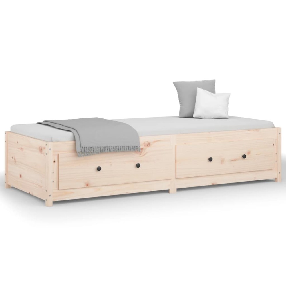 vidaXL Pat de zi Small Single, 75x190 cm, lemn masiv pin