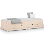 vidaXL Pat de zi Small Single, 75x190 cm, lemn masiv pin vidaXL Pat de zi Small Single, 75x190 cm, lemn masiv pin