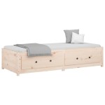 vidaXL Pat de zi Small Single, 75x190 cm, lemn masiv pin vidaXL Pat de zi Small Single, 75x190 cm, lemn masiv pin