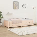 vidaXL Pat de zi Small Single, 75x190 cm, lemn masiv pin vidaXL Pat de zi Small Single, 75x190 cm, lemn masiv pin