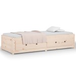 vidaXL Pat de zi Small Single, 75x190 cm, lemn masiv pin vidaXL Pat de zi Small Single, 75x190 cm, lemn masiv pin