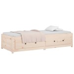 vidaXL Pat de zi Small Single, 75x190 cm, lemn masiv pin vidaXL Pat de zi Small Single, 75x190 cm, lemn masiv pin