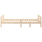 vidaXL Cadru de pat fără saltea, 75x190 cm, lemn masiv de pin
