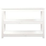 vidaXL Masă consolă, alb, 110x40x74 cm, lemn masiv de pin vidaXL Masă consolă, alb, 110x40x74 cm, lemn masiv de pin