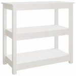 vidaXL Masă consolă, alb, 80x40x74 cm, lemn masiv de pin vidaXL Masă consolă, alb, 80x40x74 cm, lemn masiv de pin