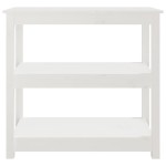 vidaXL Masă consolă, alb, 80x40x74 cm, lemn masiv de pin vidaXL Masă consolă, alb, 80x40x74 cm, lemn masiv de pin